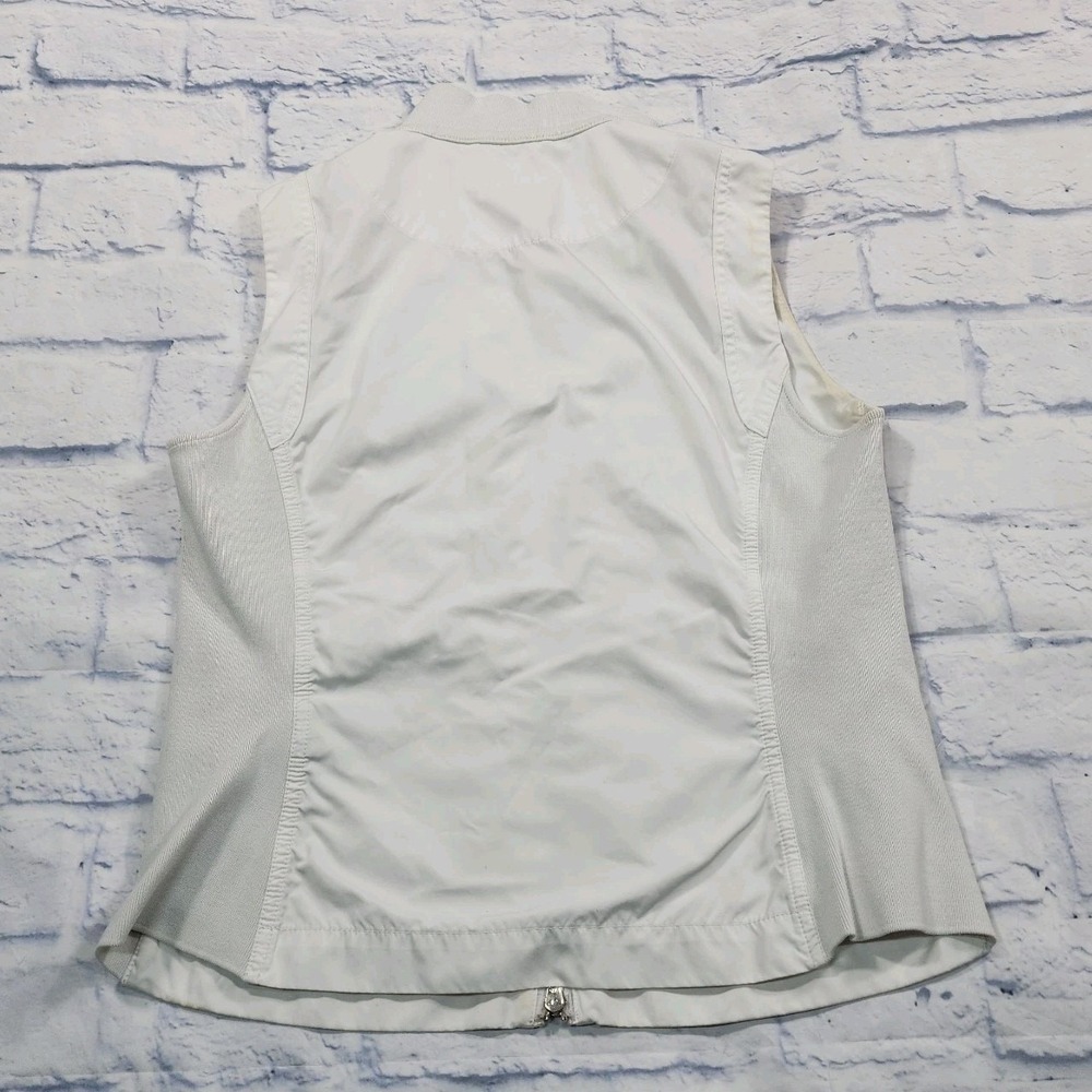 Polo Ralph Lauren Golf WOMENS SIZE S White Full Zip Vest Pockets - Picture 7 of 13
